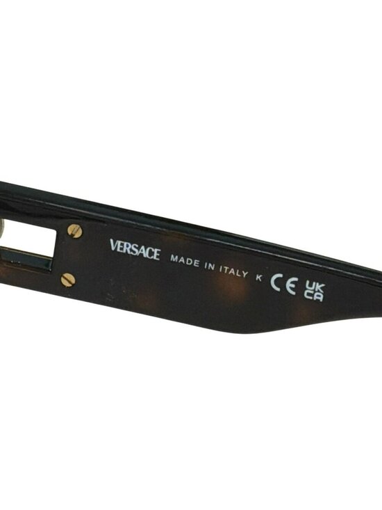 Versace Tortoise Cat Eye RX Glasses Gold Medusa New 3347